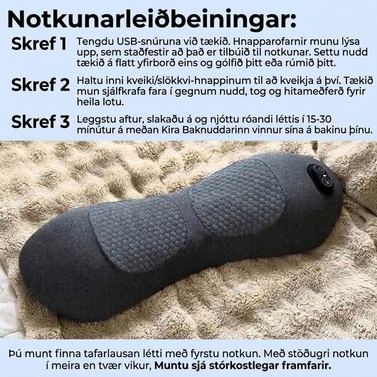 Baknuddari með Hita og Titring