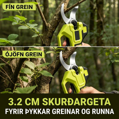 Rafmagnsklippur fyrir greinar