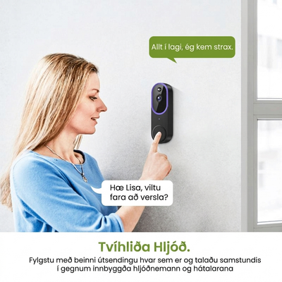 Snjalldyrabjalla með myndavél